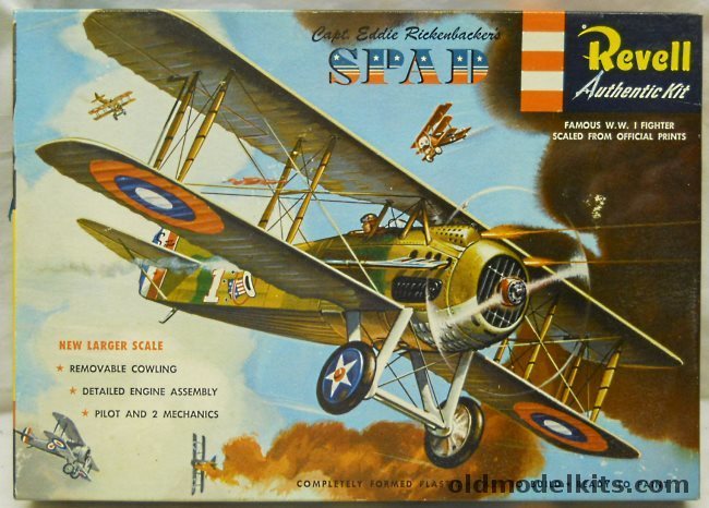 Revell 1/28 Rickenbacker's Spad XIII 'S' Issue, H256-198 plastic model kit